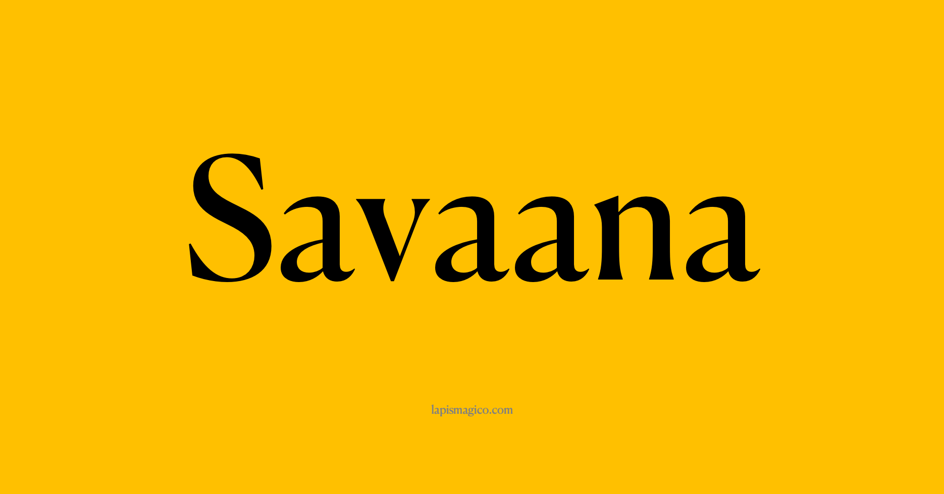 Nome Savaana, ficha divertida com pontilhado para crianças