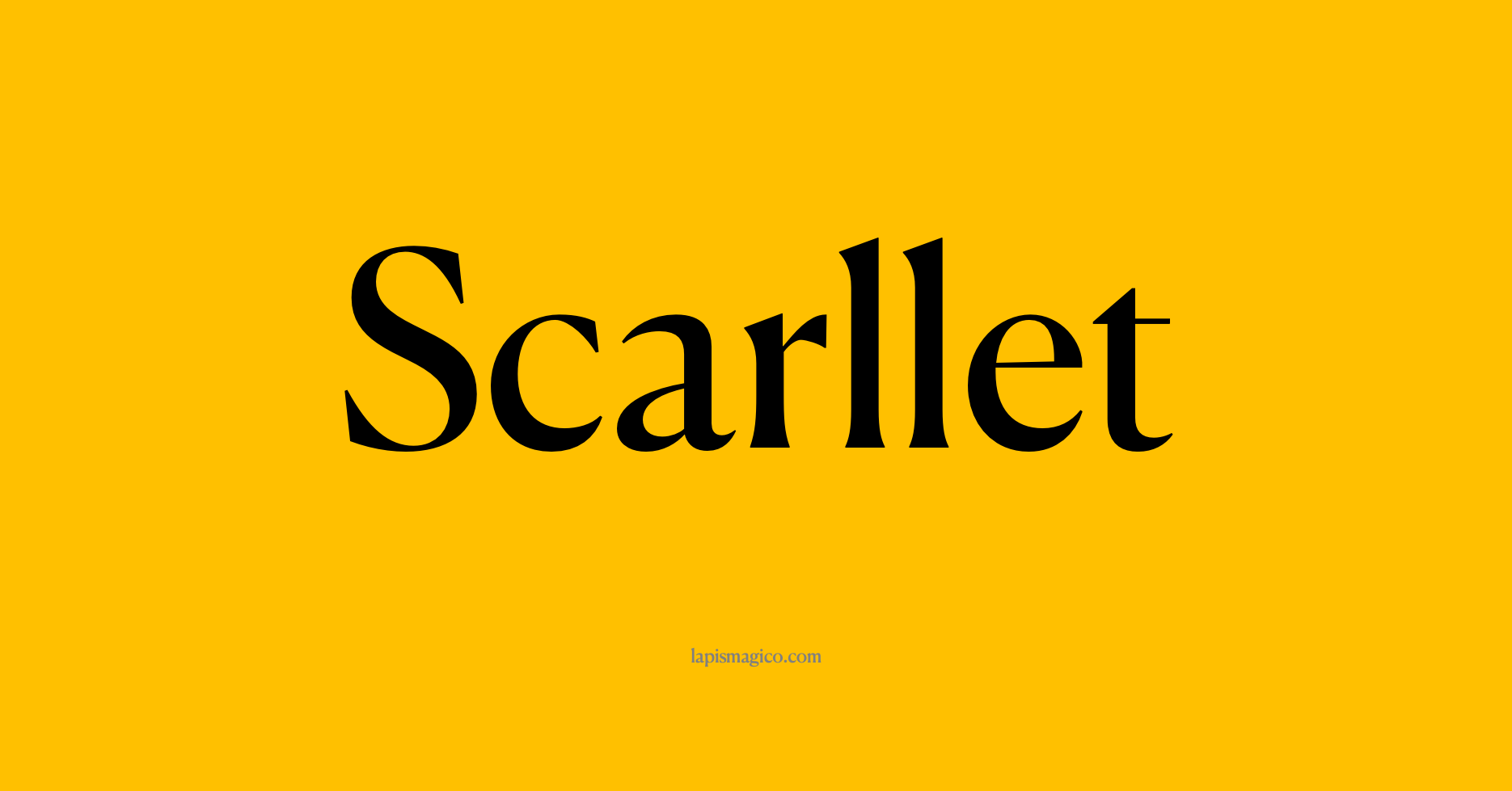 Nome Scarllet, ficha divertida com pontilhado para crianças