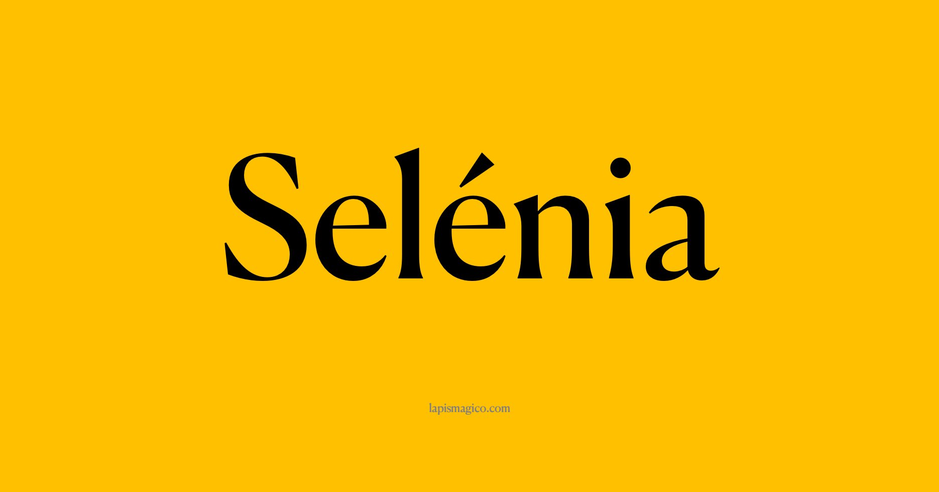 Nome Selénia, ficha divertida com pontilhado para crianças