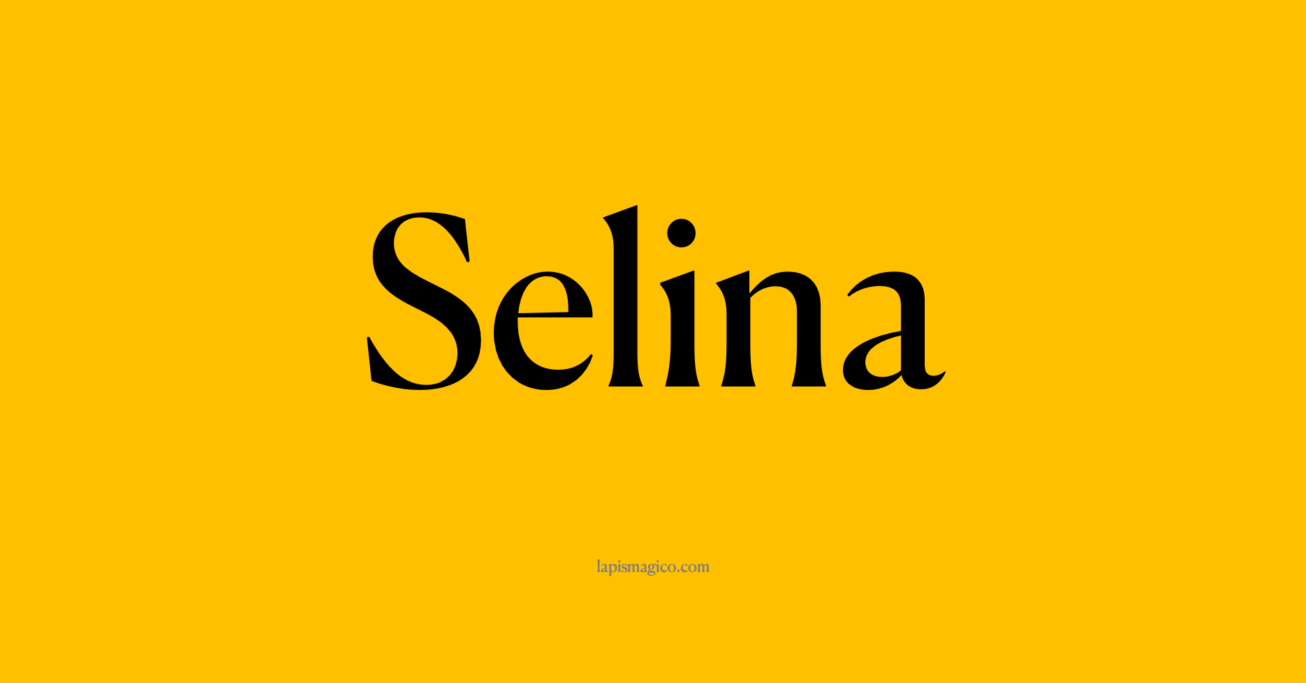 Nome Selina, ficha divertida com pontilhado para crianças