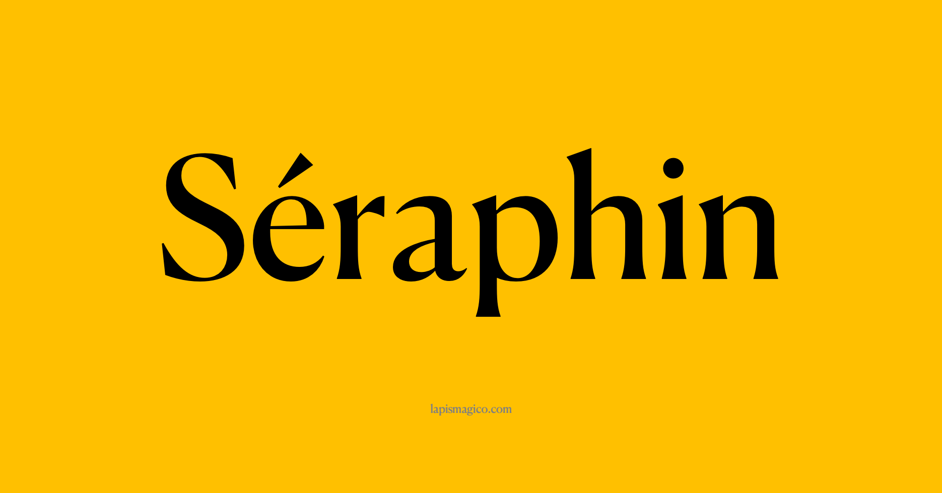 Nome Séraphin, ficha divertida com pontilhado para crianças