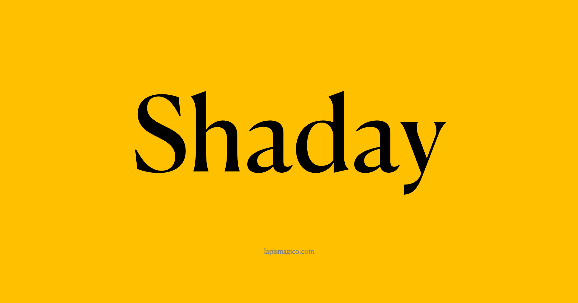 Nome Shaday, ficha divertida com pontilhado para crianças