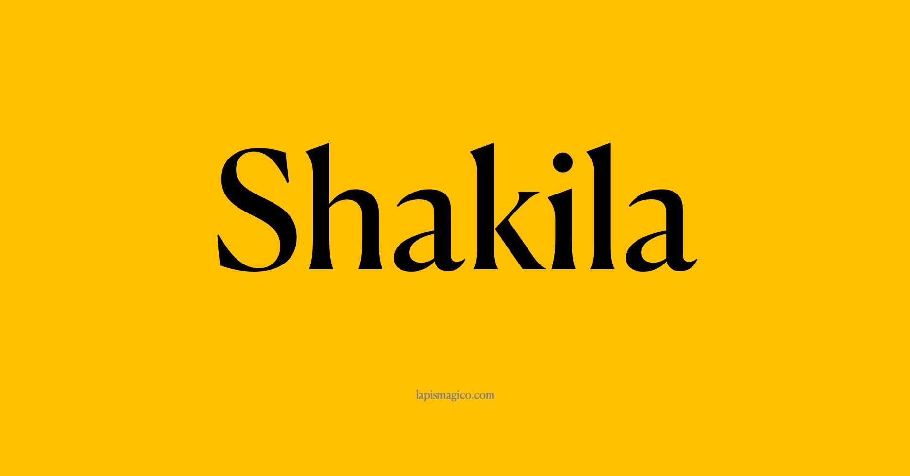Nome Shakila, ficha divertida com pontilhado para crianças