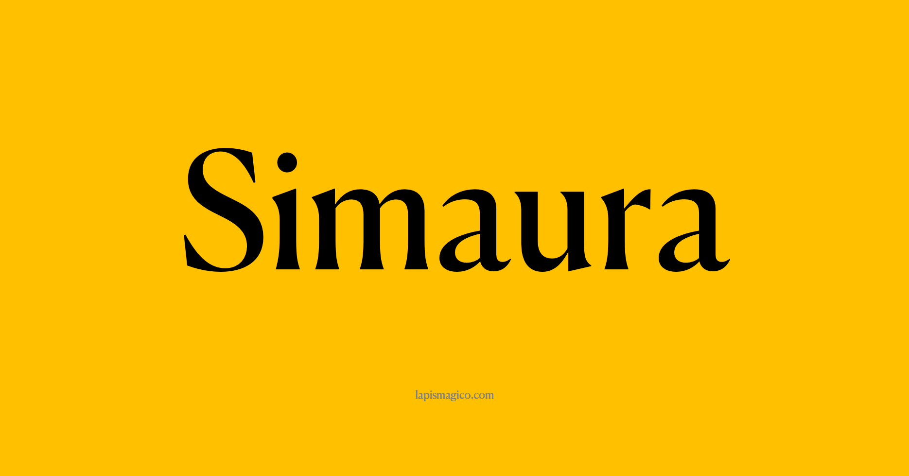 Nome Simaura, ficha divertida com pontilhado para crianças