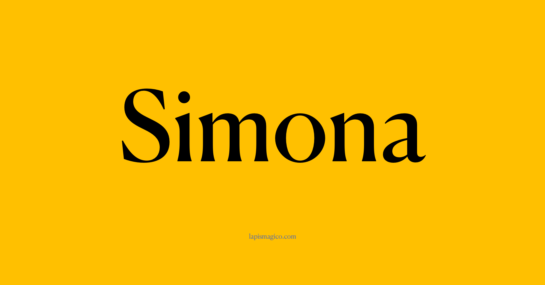 Nome Simona, ficha divertida com pontilhado para crianças