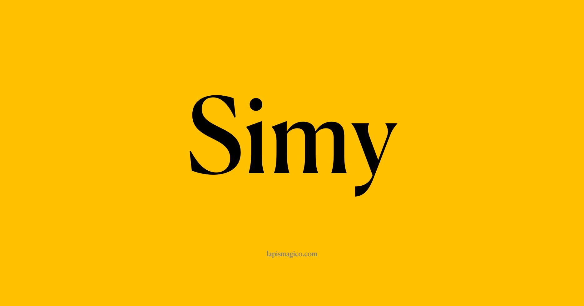 Nome Simy, ficha divertida com pontilhado para crianças