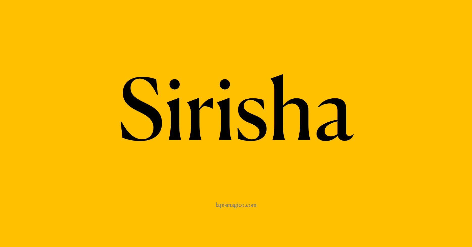 Nome Sirisha, ficha divertida com pontilhado para crianças