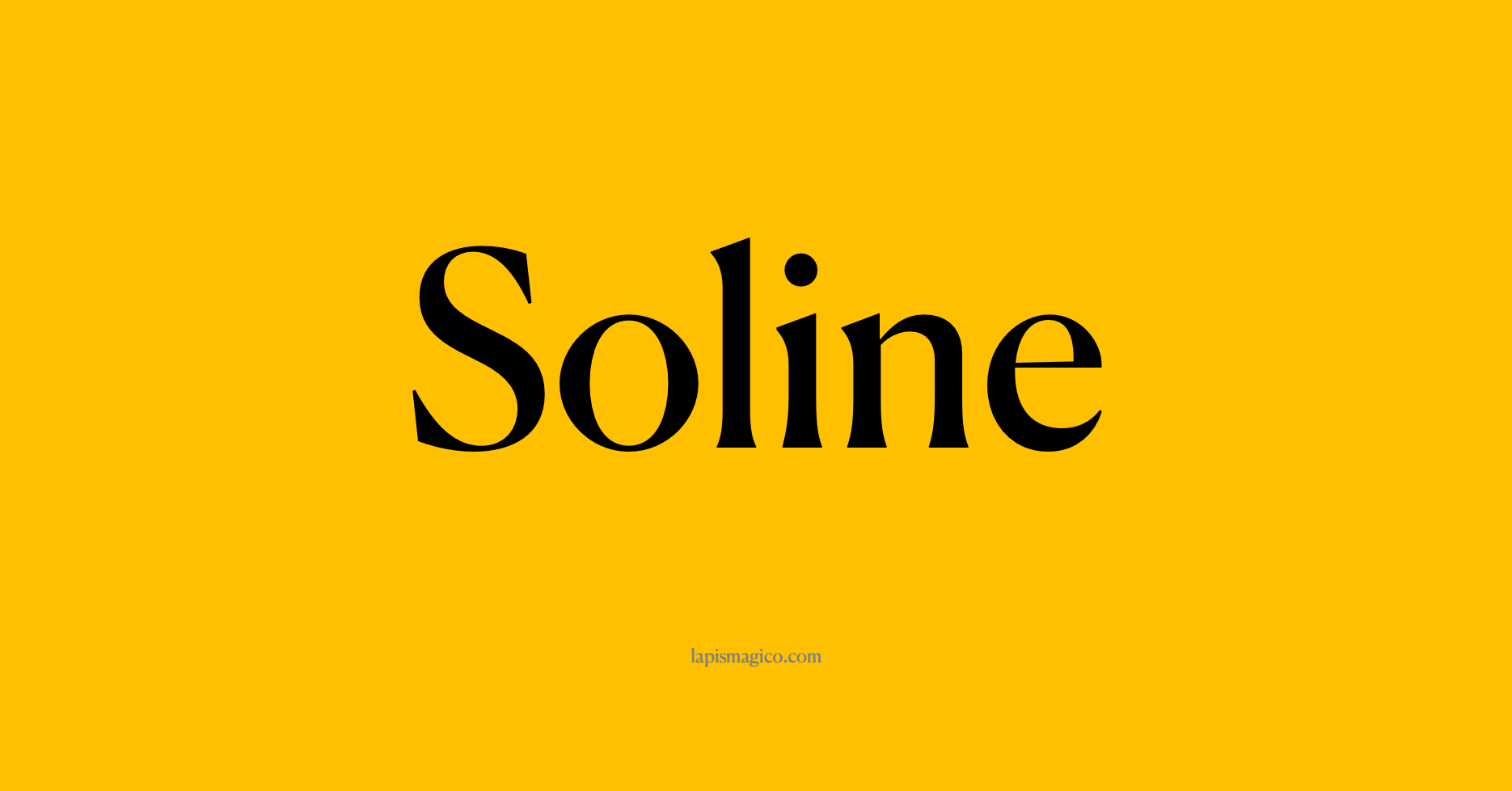 Nome Soline, ficha divertida com pontilhado para crianças