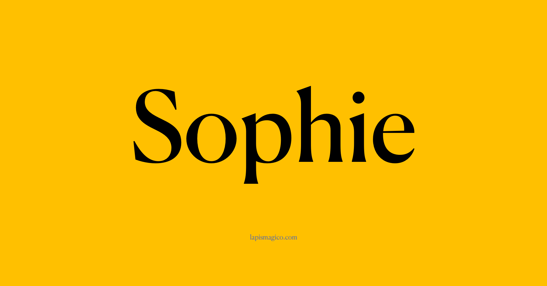 Nome Sophie, ficha divertida com pontilhado para crianças