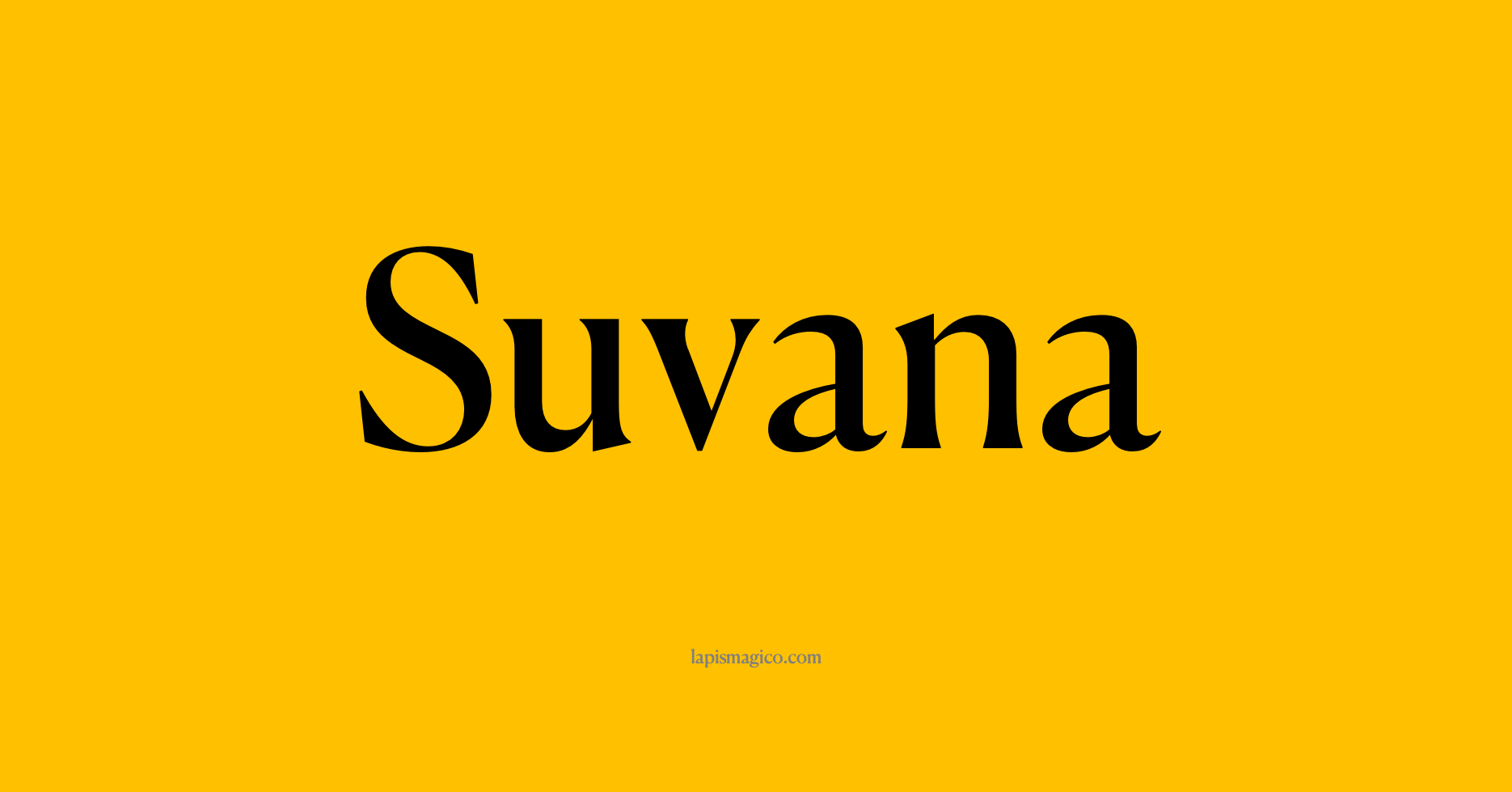 Nome Suvana, ficha divertida com pontilhado para crianças