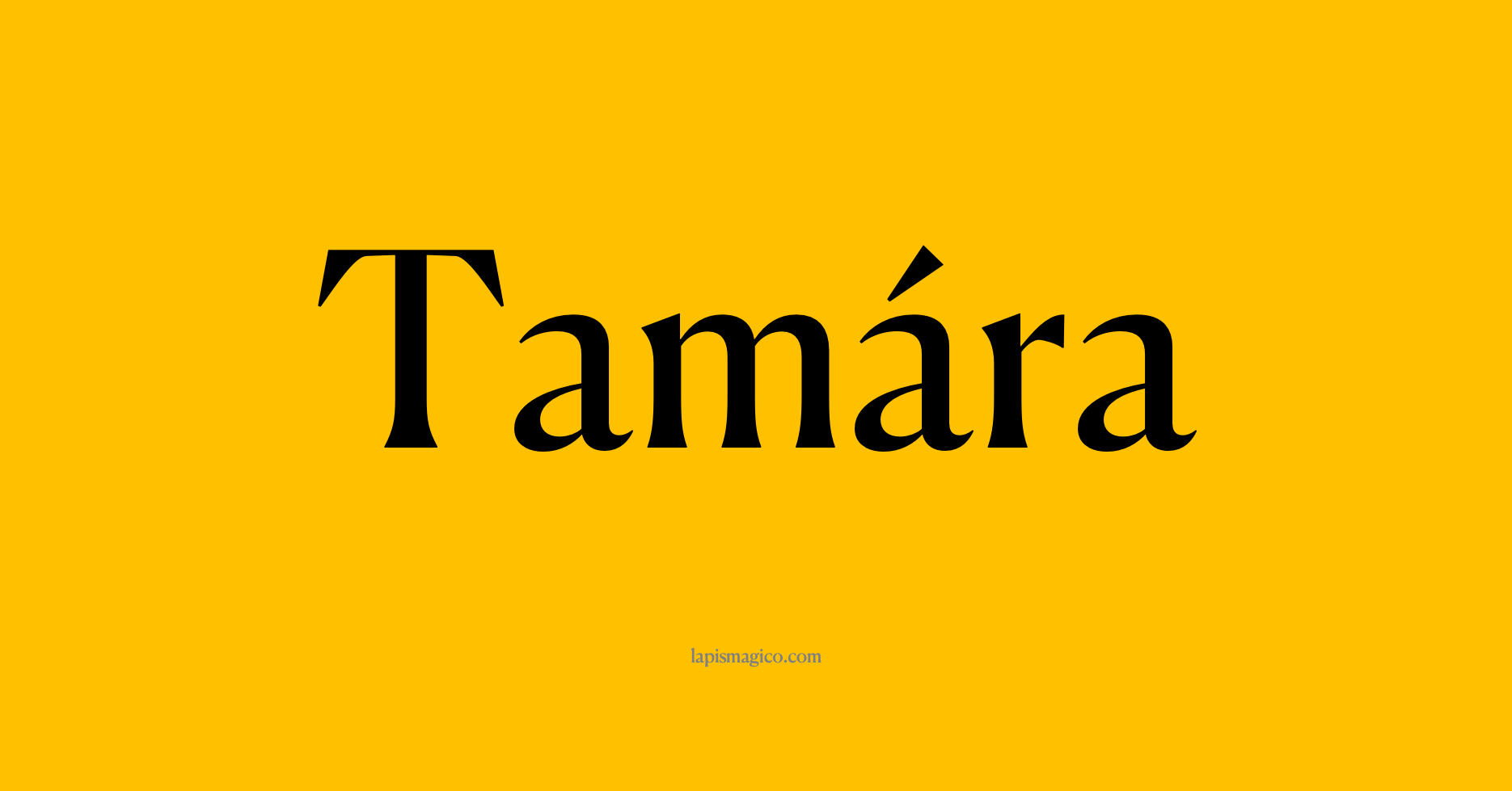Nome Tamára, ficha divertida com pontilhado para crianças