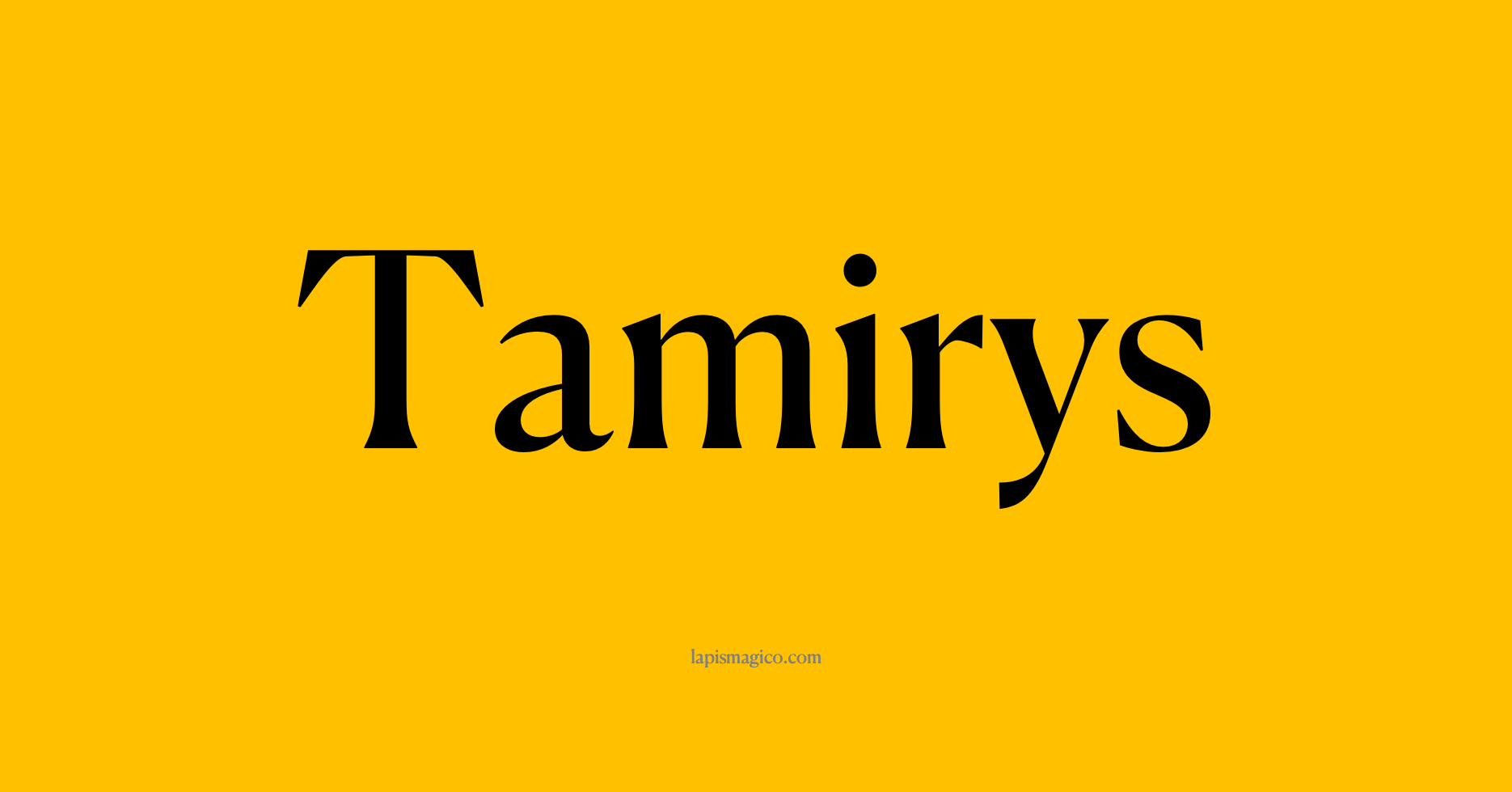 Nome Tamirys, ficha divertida com pontilhado para crianças