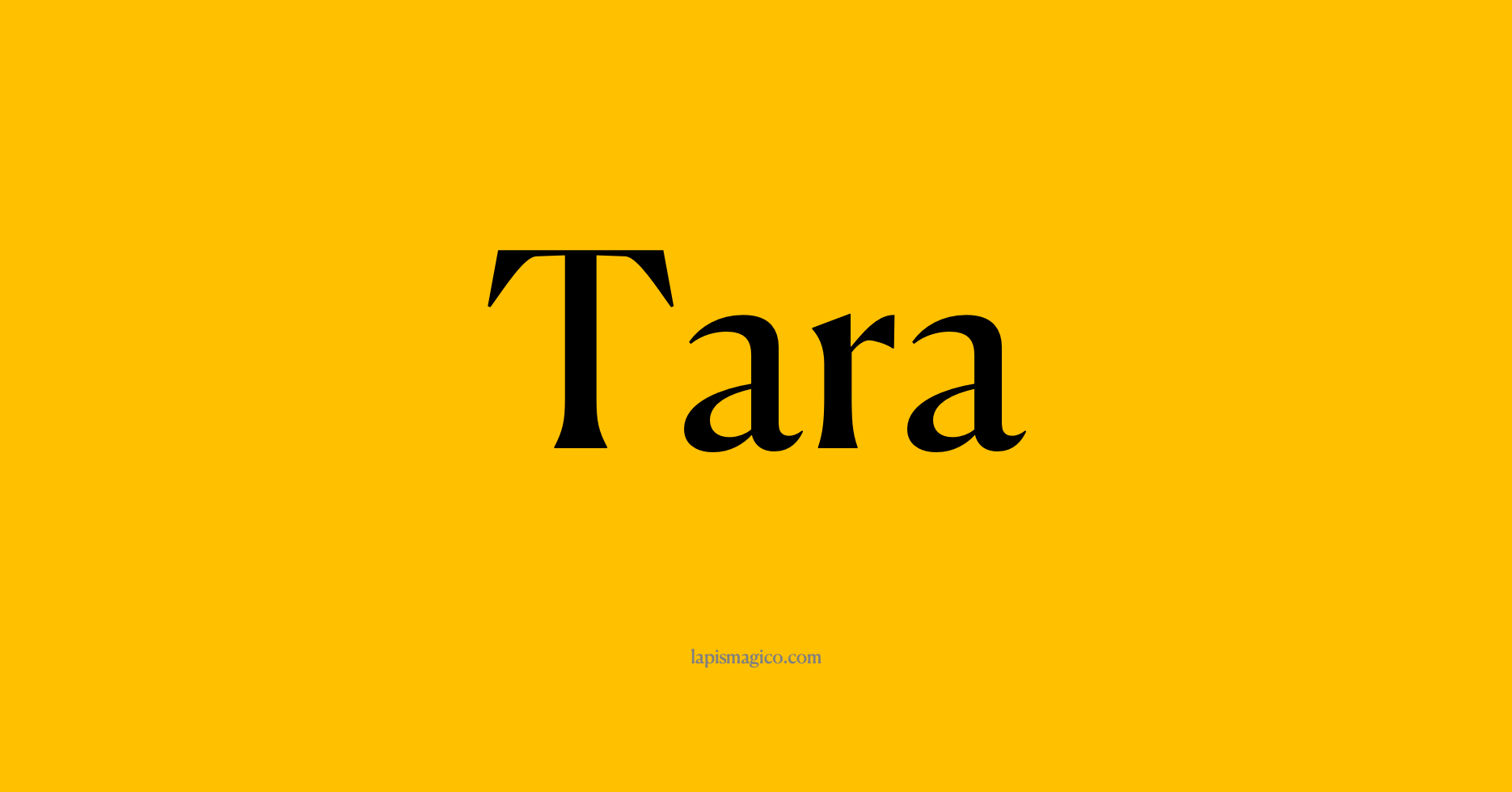 Nome Tara, ficha divertida com pontilhado para crianças