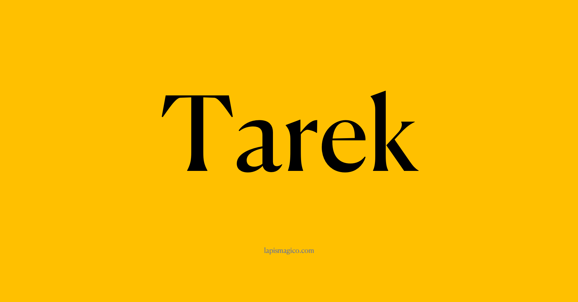 Nome Tarek, ficha divertida com pontilhado para crianças