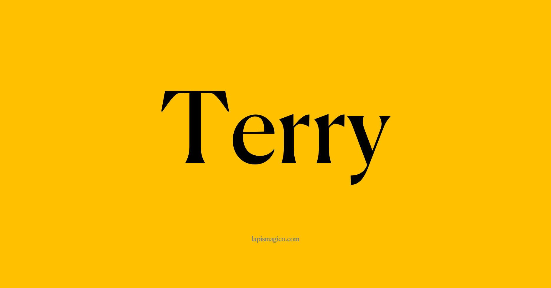 Nome Terry, ficha divertida com pontilhado para crianças