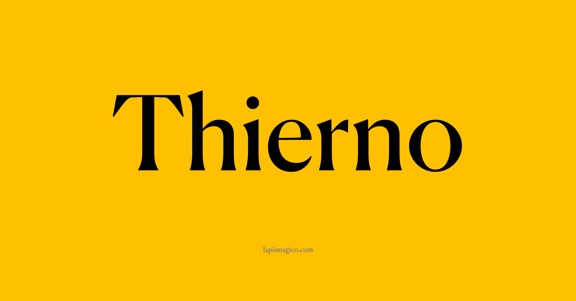 Nome Thierno, ficha divertida com pontilhado para crianças
