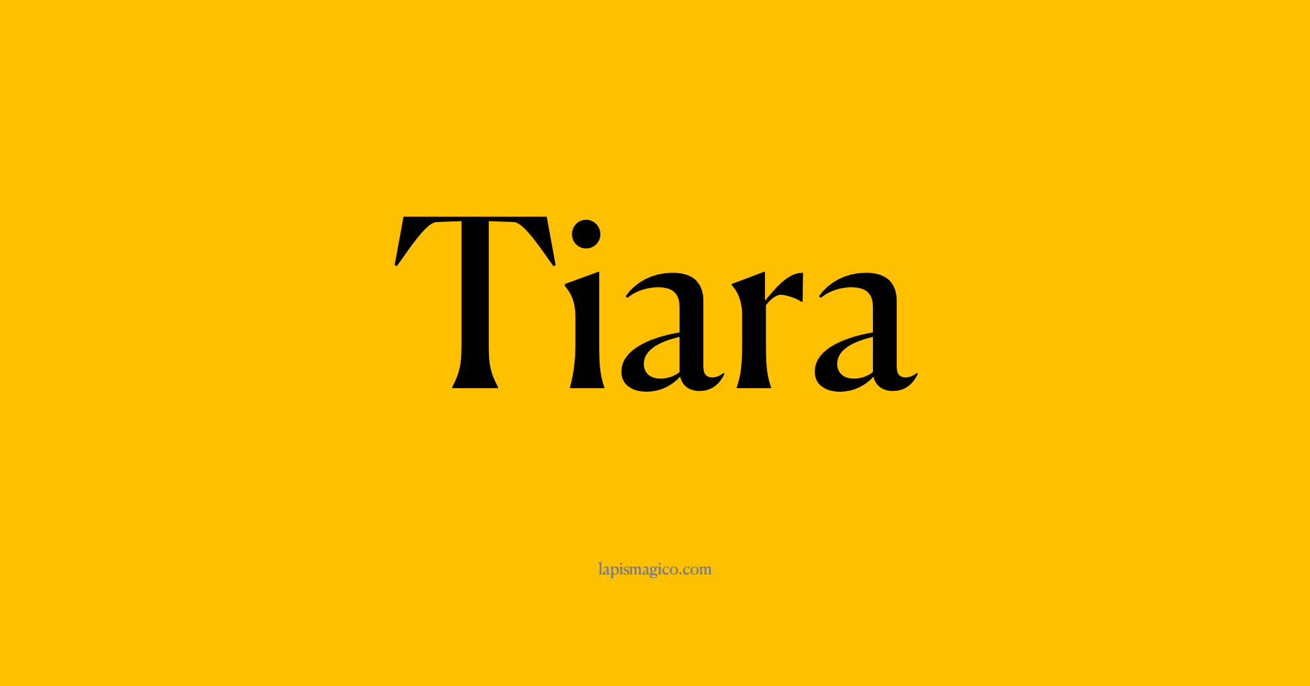 Nome Tiara, ficha divertida com pontilhado para crianças