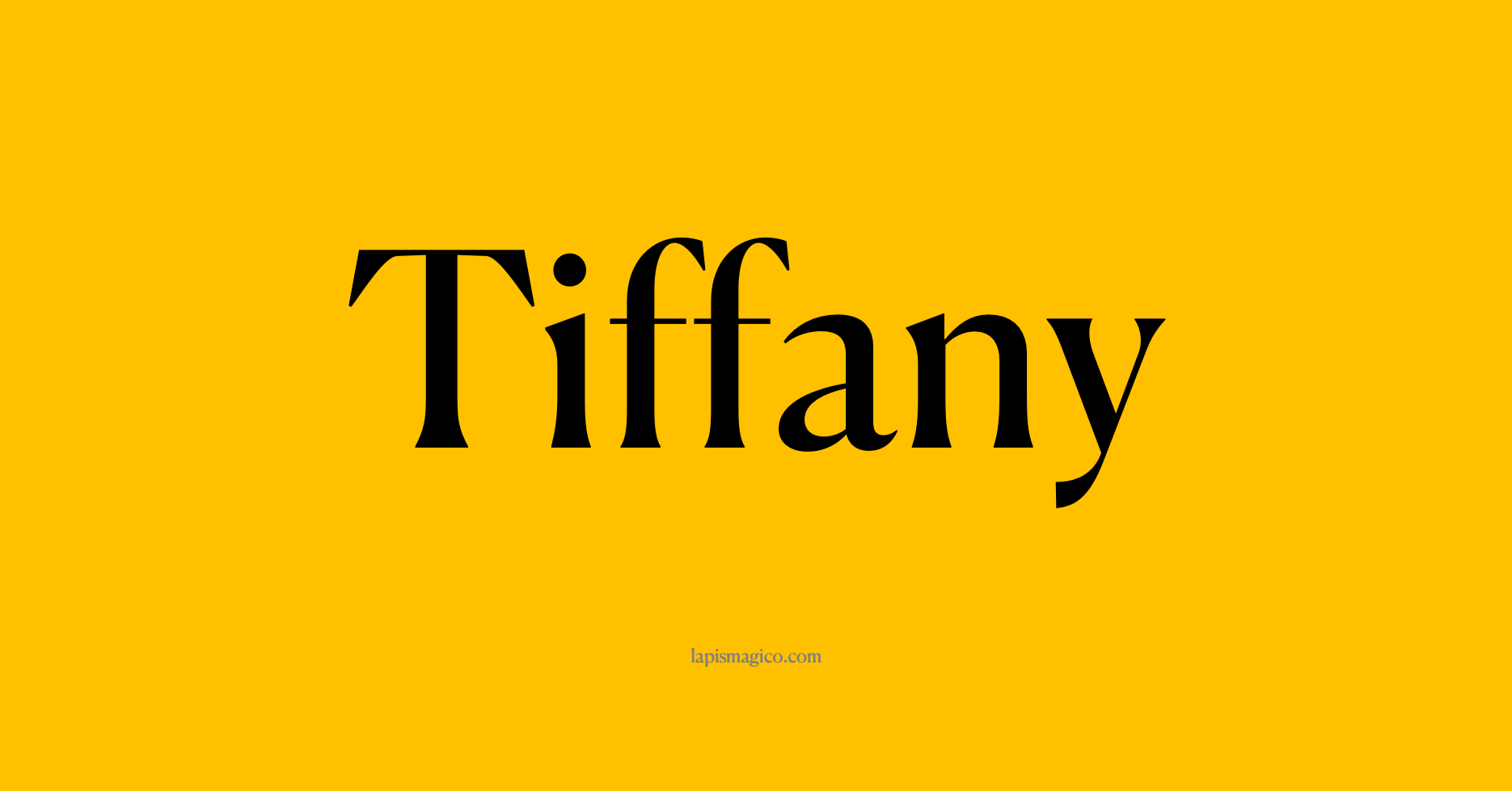 Nome Tiffany, ficha divertida com pontilhado para crianças