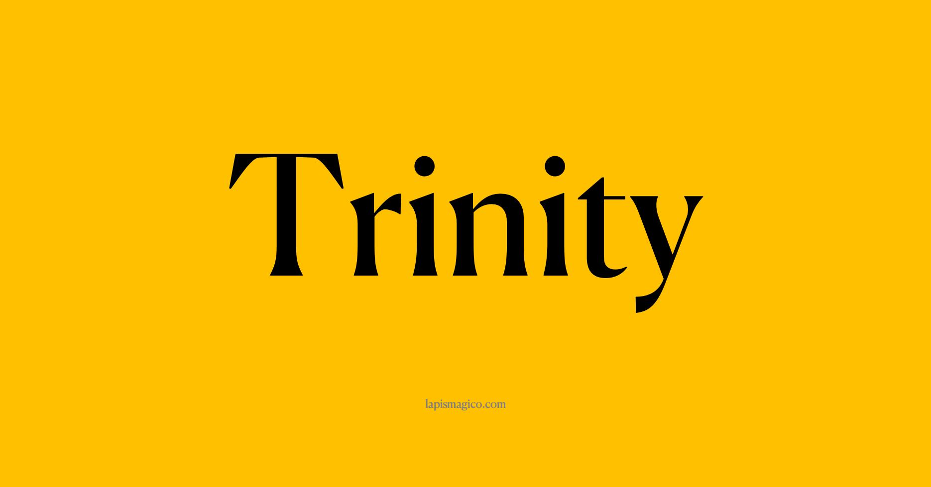 Nome Trinity, ficha divertida com pontilhado para crianças