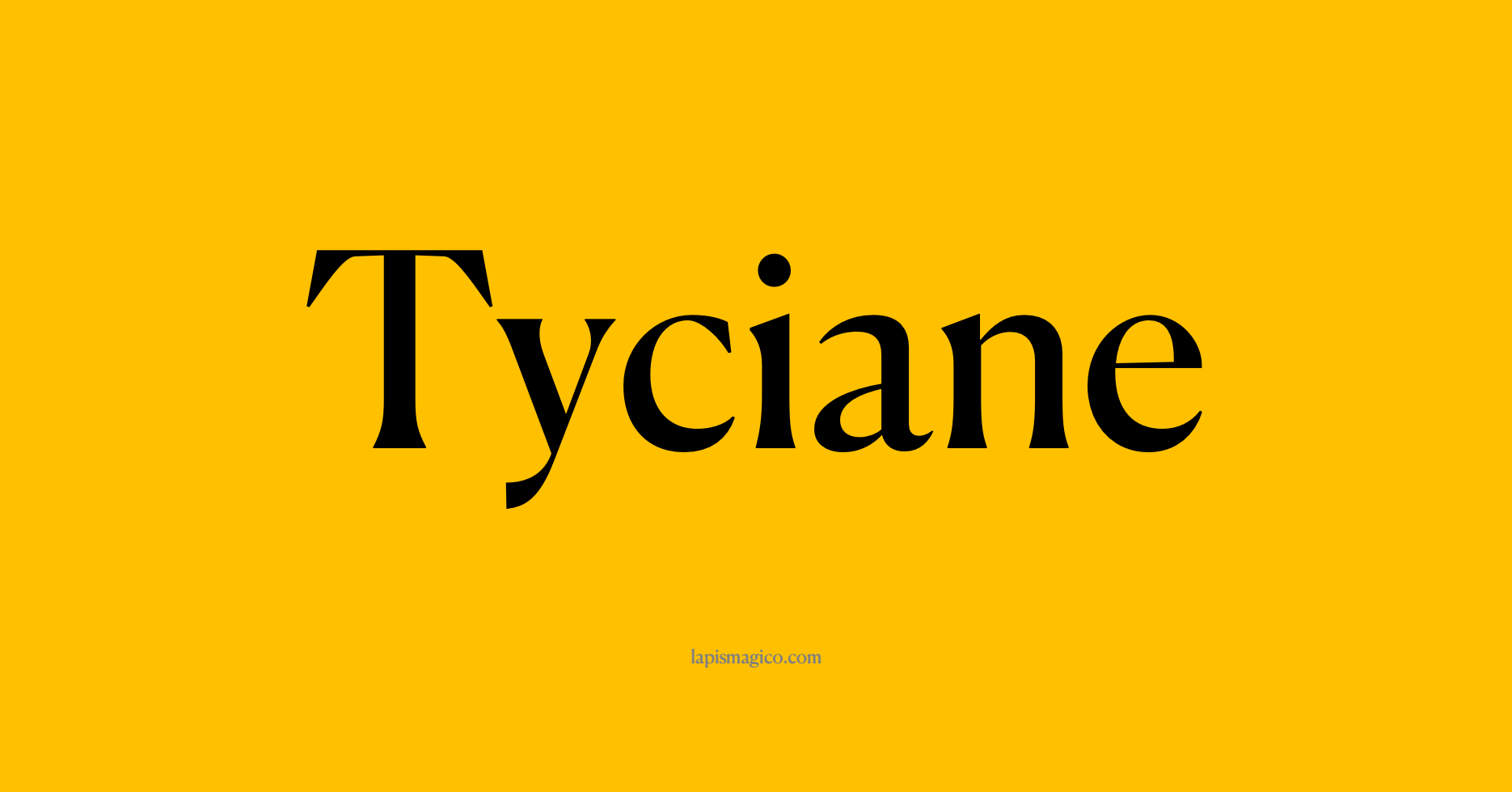 Nome Tyciane, ficha divertida com pontilhado para crianças
