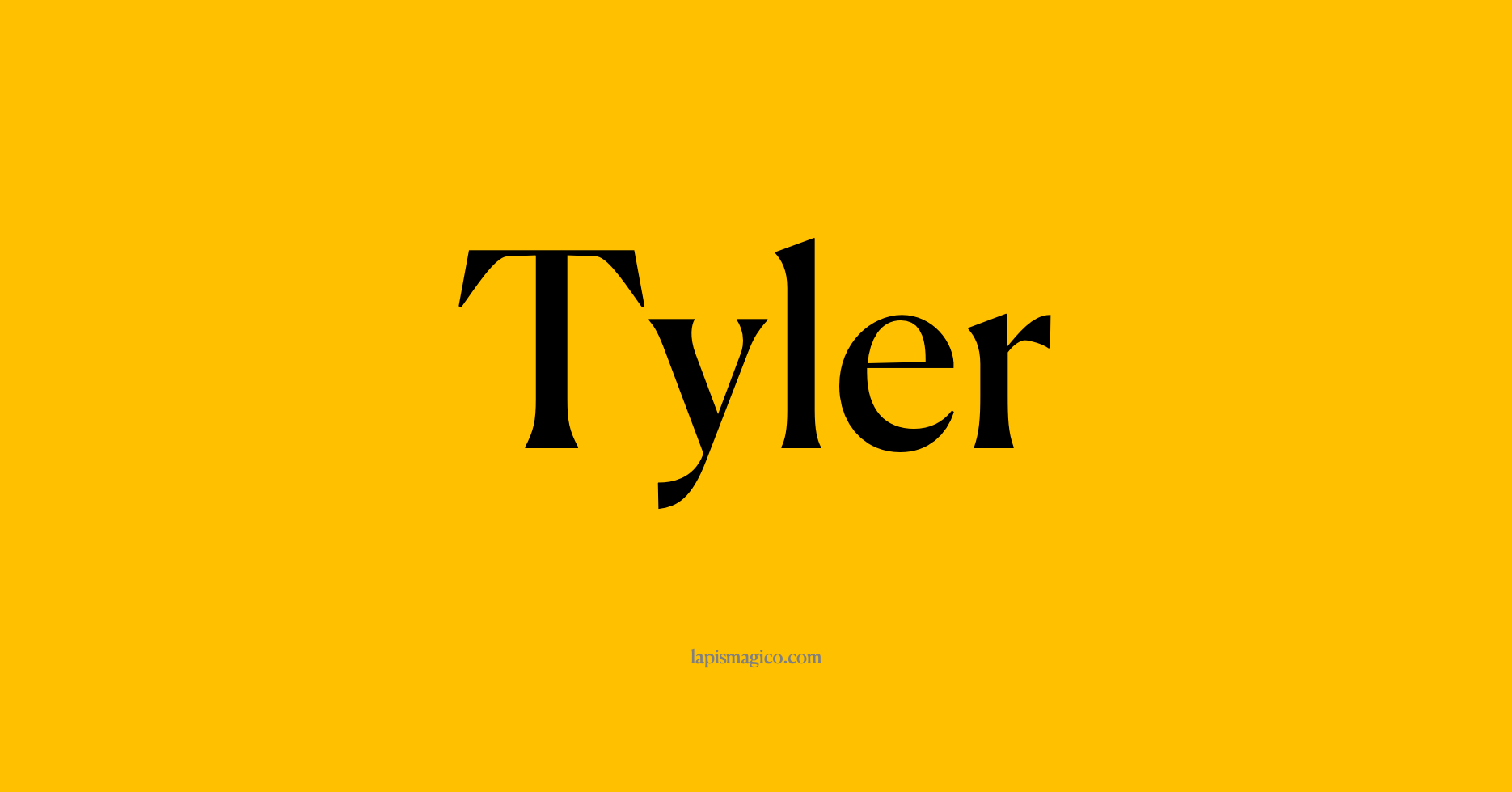 Nome Tyler, ficha divertida com pontilhado para crianças