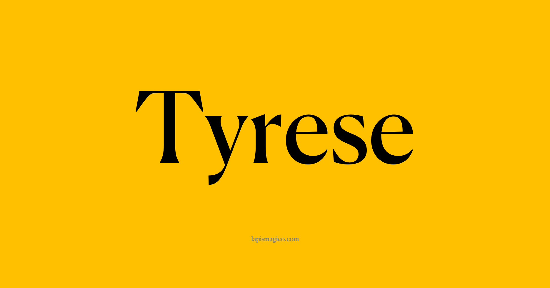 Nome Tyrese, ficha divertida com pontilhado para crianças