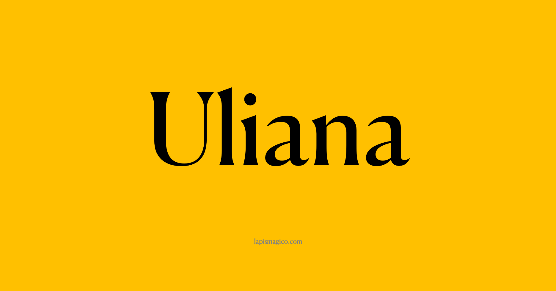 Nome Uliana, ficha divertida com pontilhado para crianças