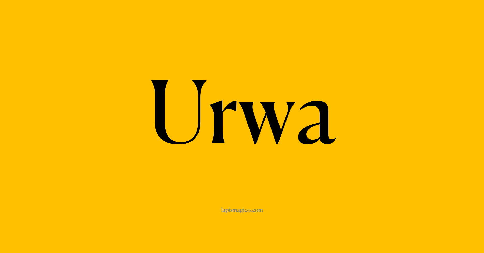 Nome Urwa, ficha divertida com pontilhado para crianças