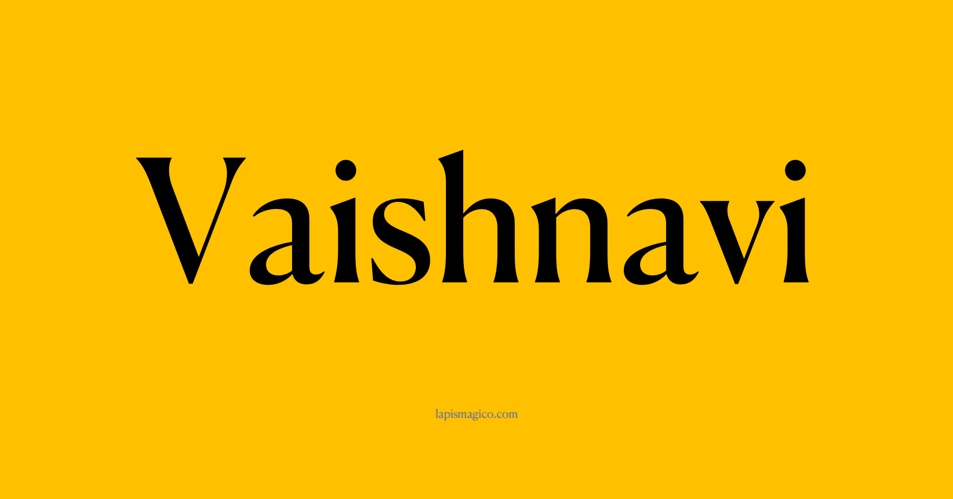 Nome Vaishnavi, ficha divertida com pontilhado para crianças