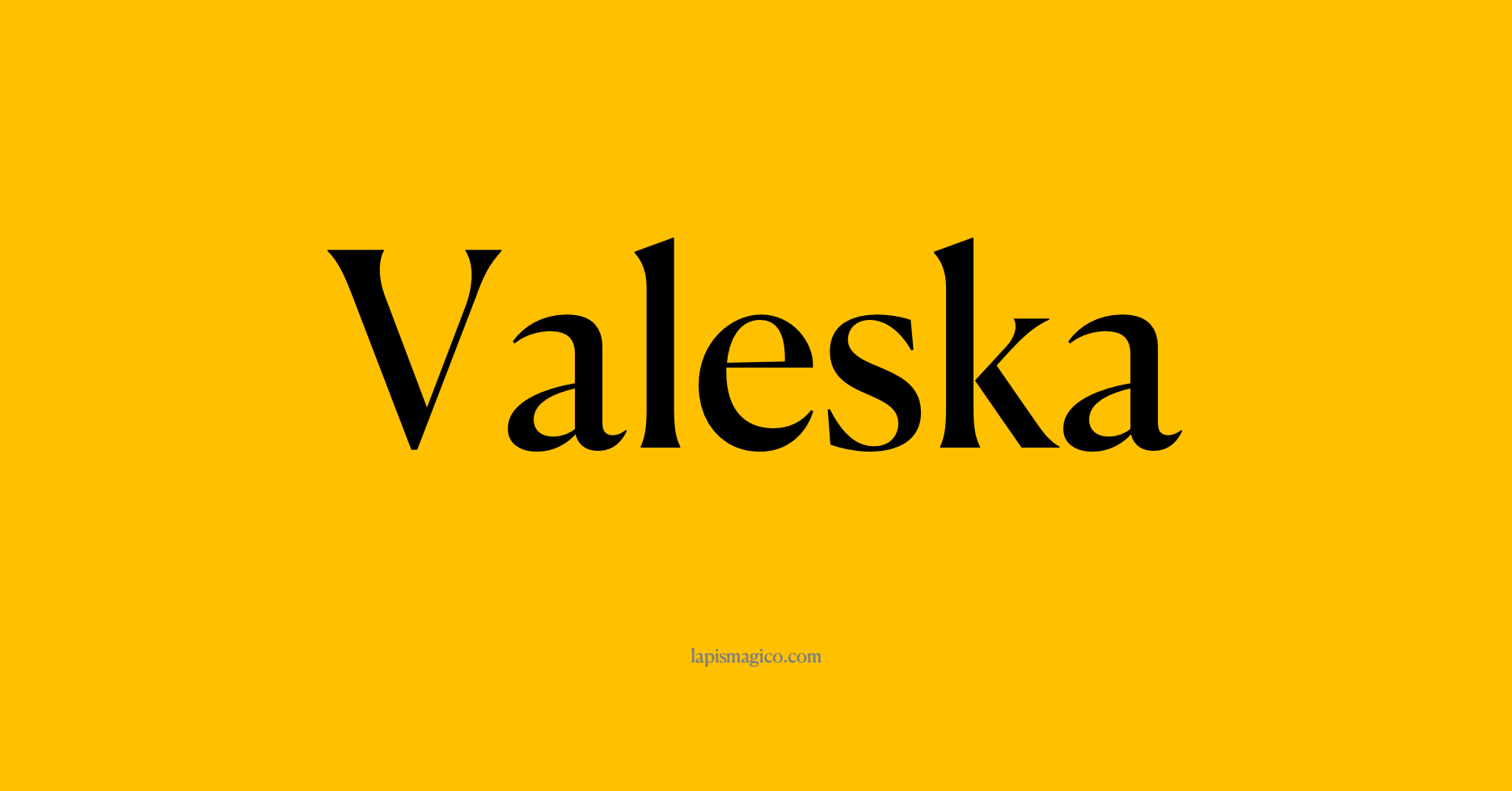 Nome Valeska, ficha divertida com pontilhado para crianças
