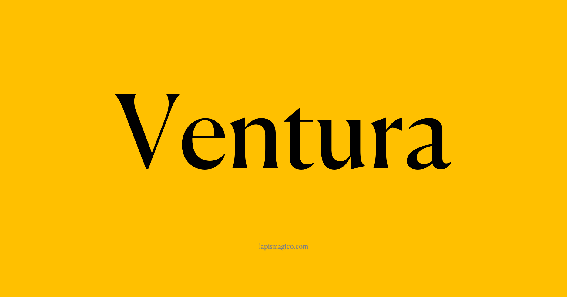 Nome Ventura, ficha divertida com pontilhado para crianças