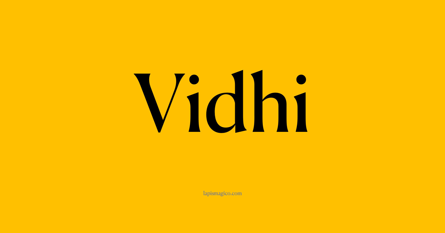 Nome Vidhi, ficha divertida com pontilhado para crianças