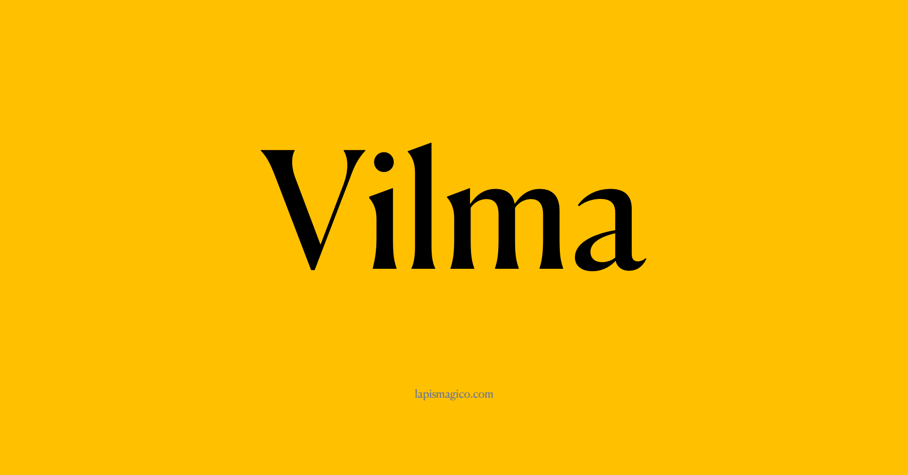 Nome Vilma, ficha divertida com pontilhado para crianças
