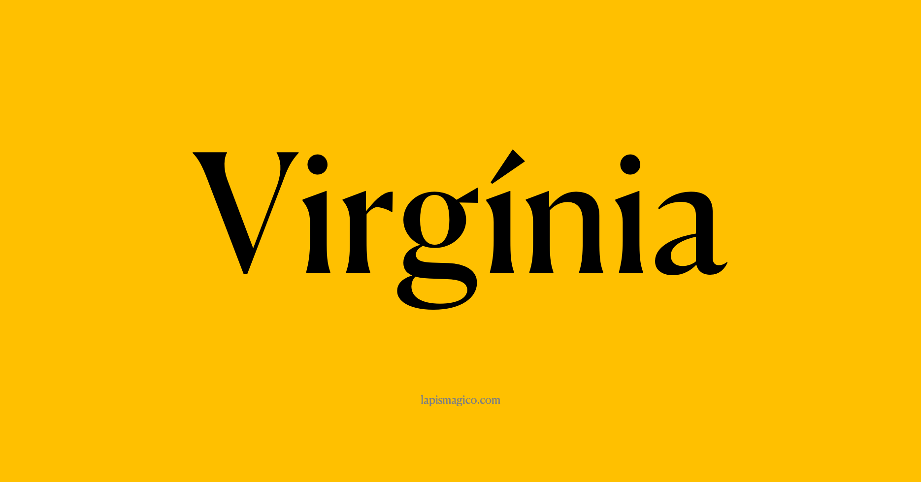Nome Virgínia, ficha divertida com pontilhado para crianças