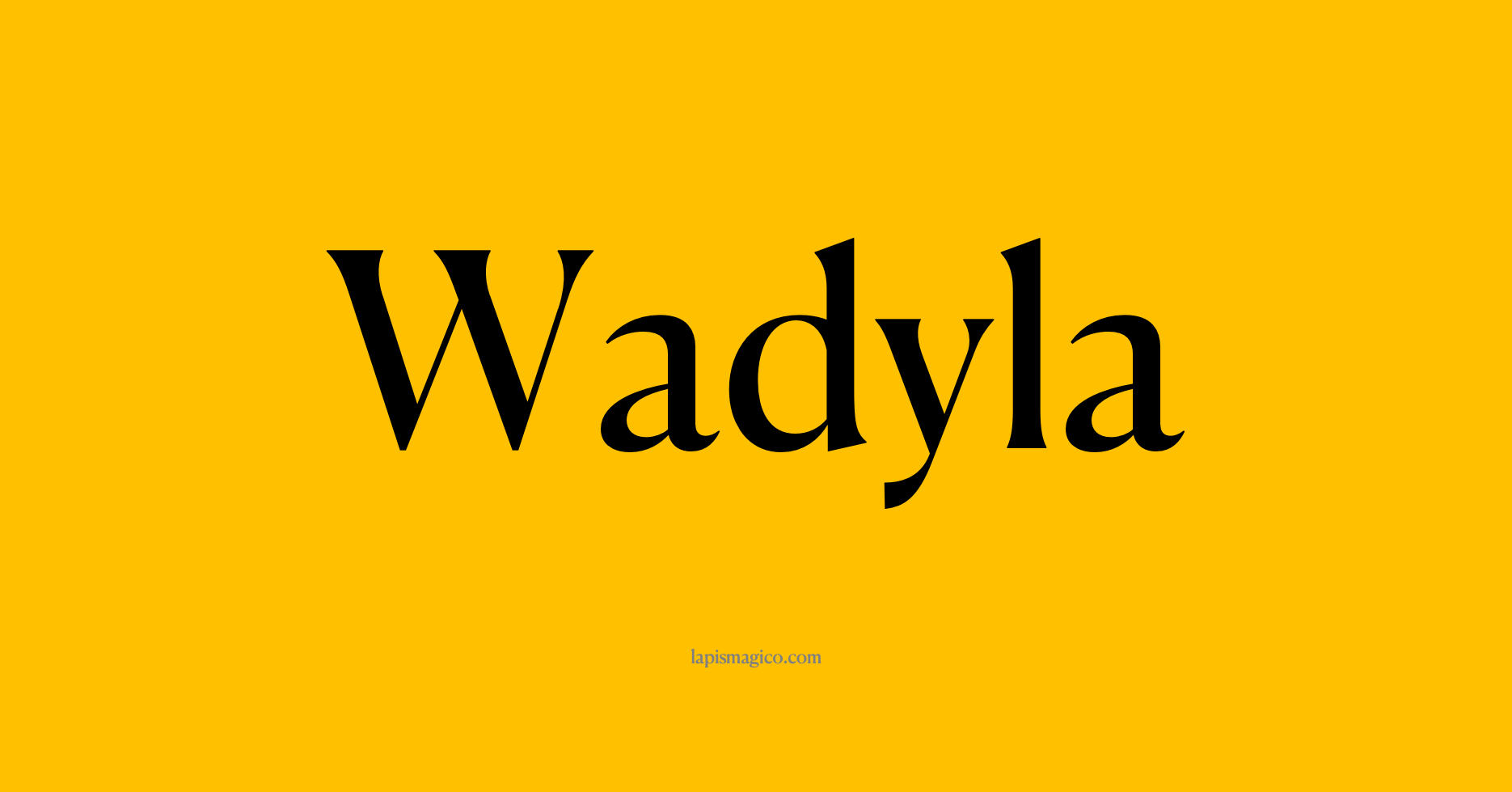 Nome Wadyla, ficha divertida com pontilhado para crianças