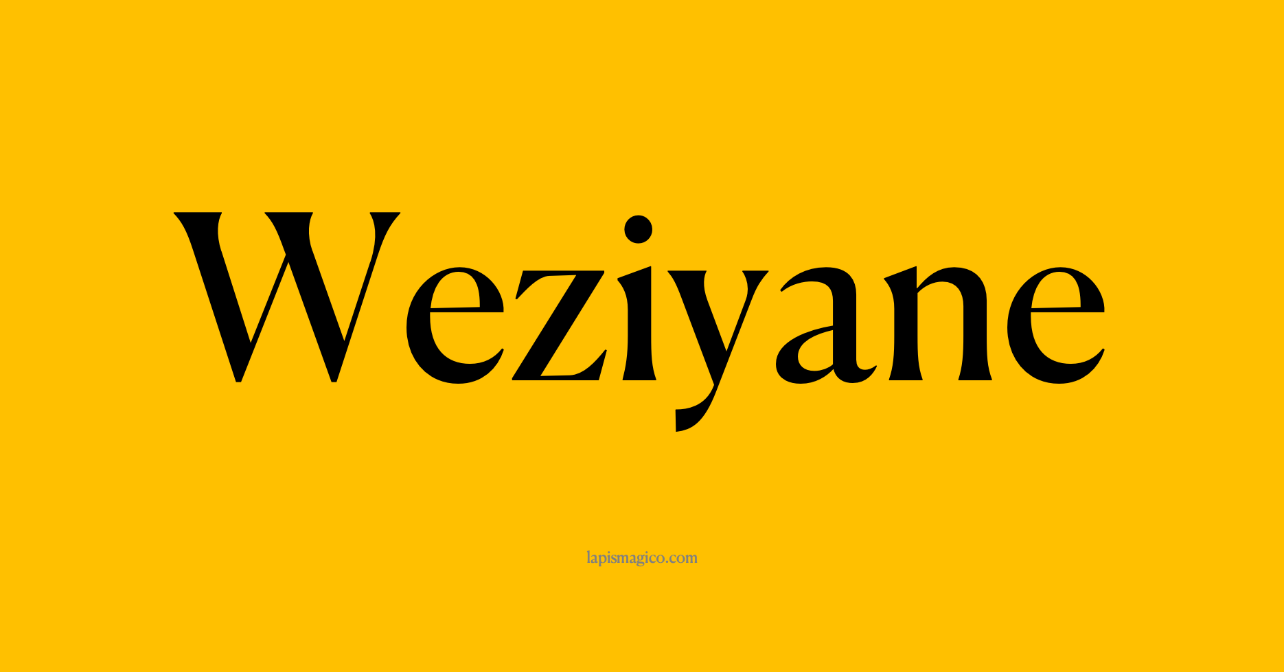Nome Weziyane, ficha divertida com pontilhado para crianças