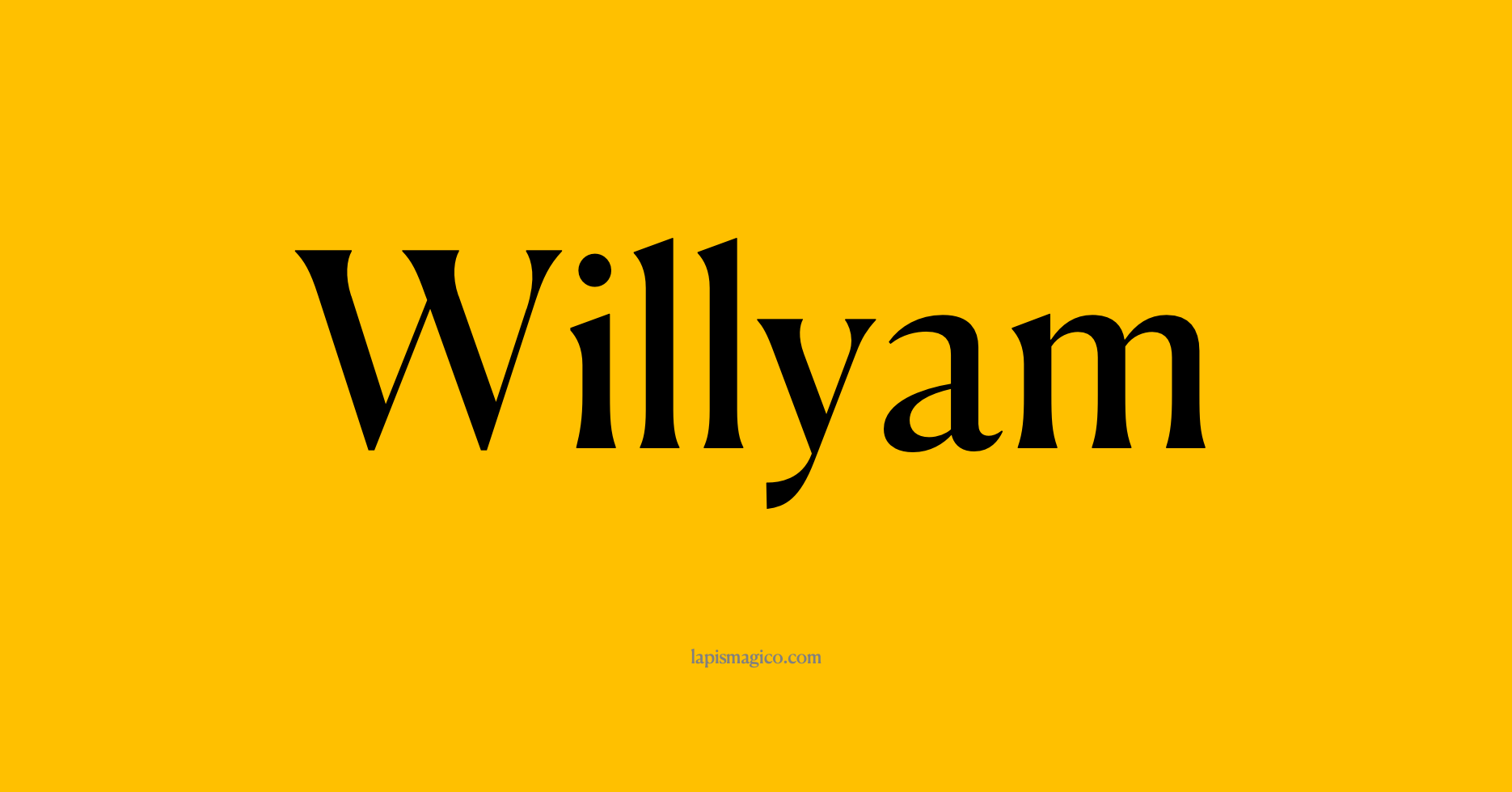 Nome Willyam, ficha divertida com pontilhado para crianças