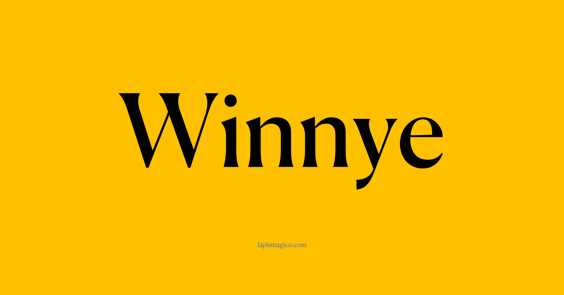 Nome Winnye, ficha divertida com pontilhado para crianças