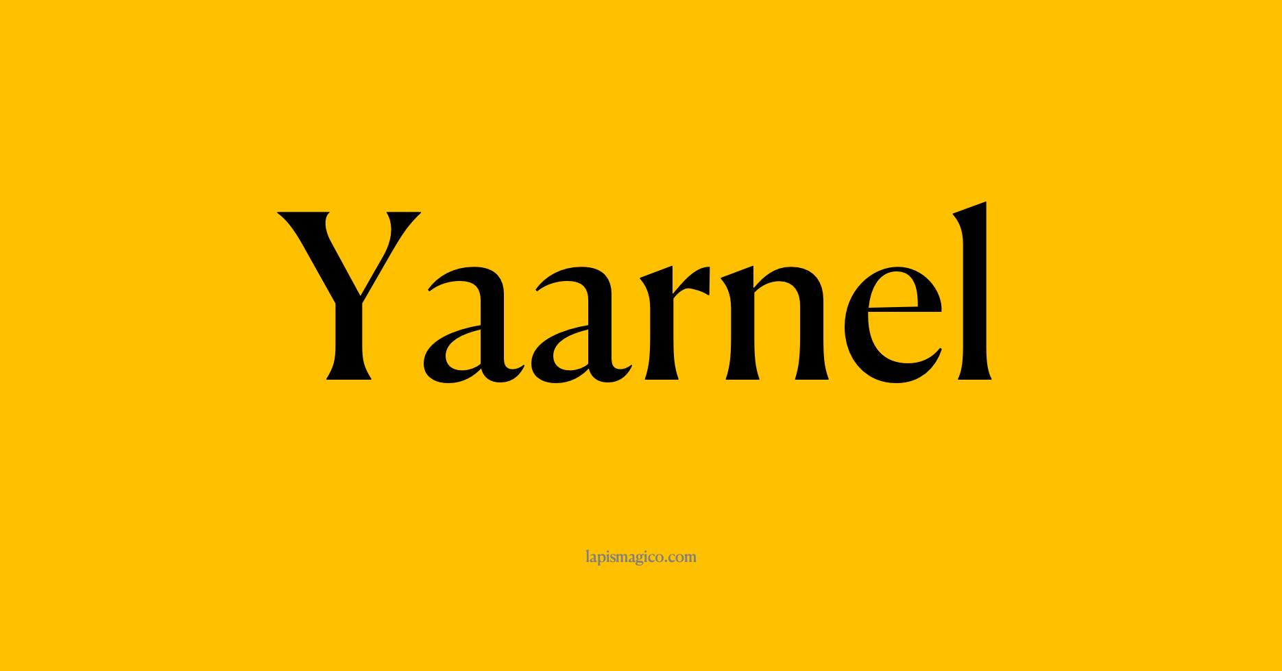 Nome Yaarnel, ficha divertida com pontilhado para crianças