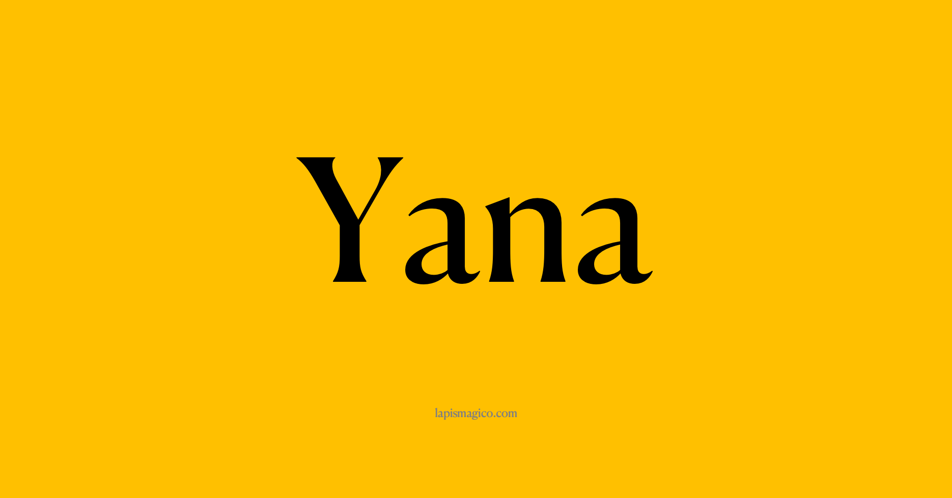 Nome Yana, ficha divertida com pontilhado para crianças