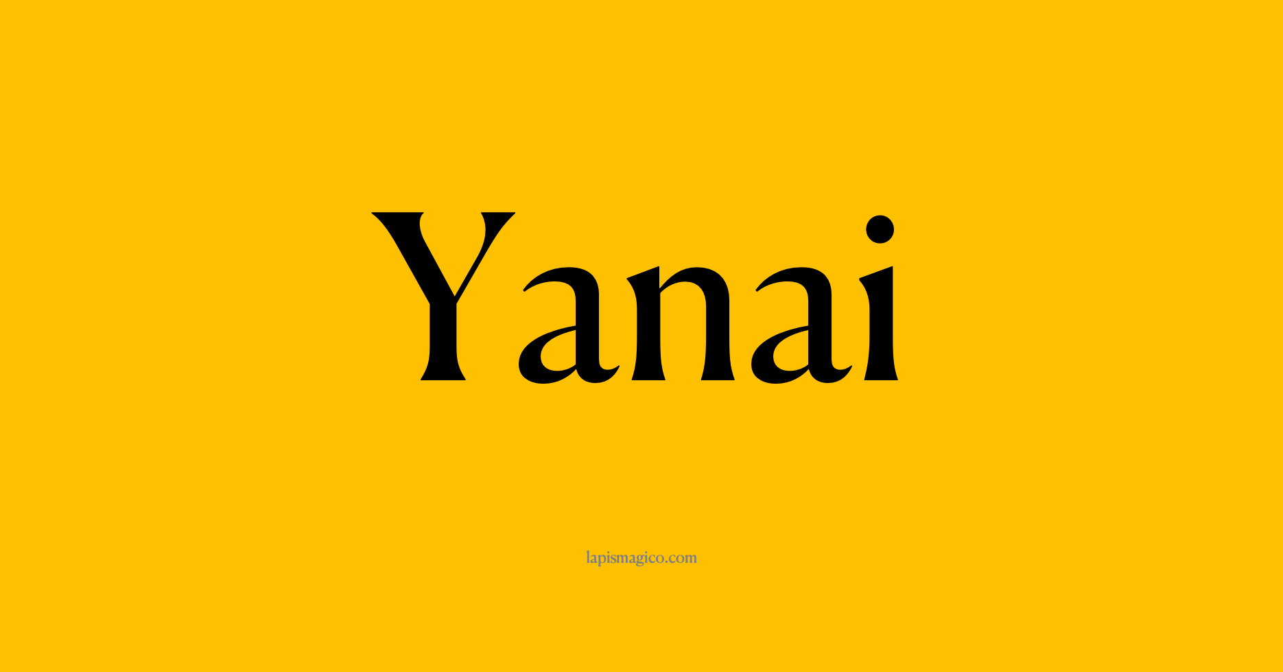 Nome Yanai, ficha divertida com pontilhado para crianças