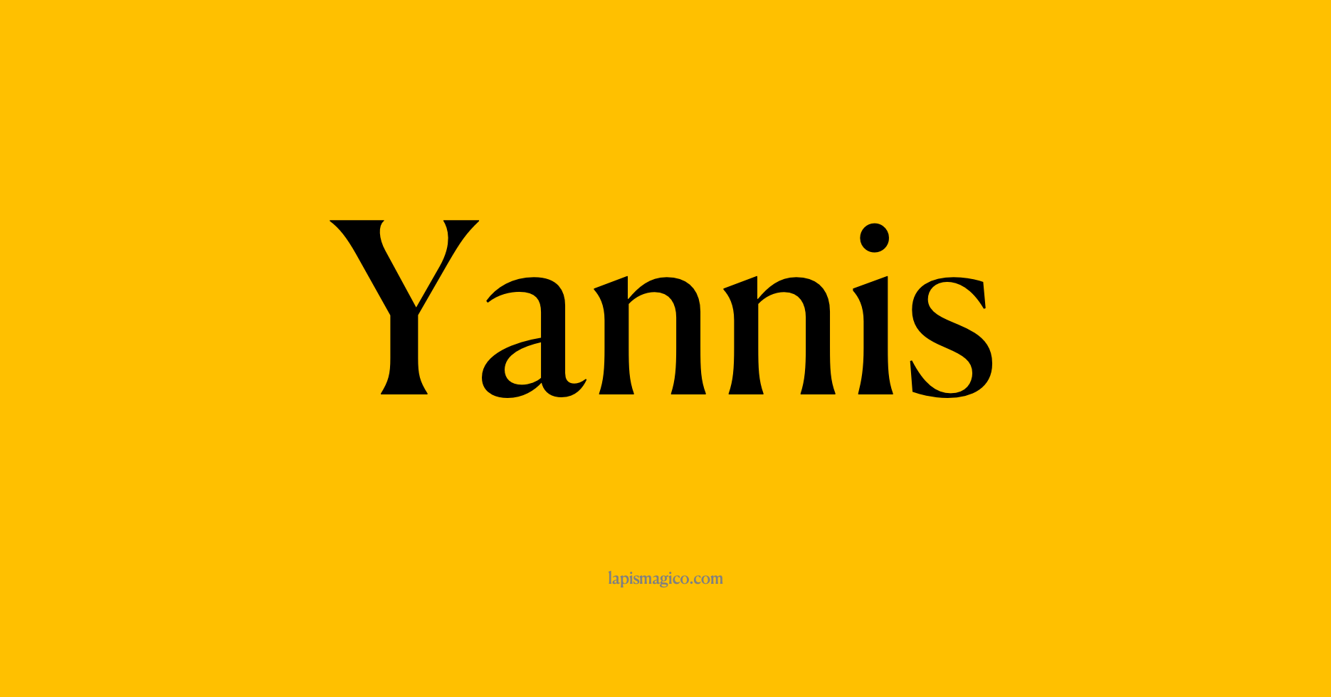 Nome Yannis, ficha divertida com pontilhado para crianças