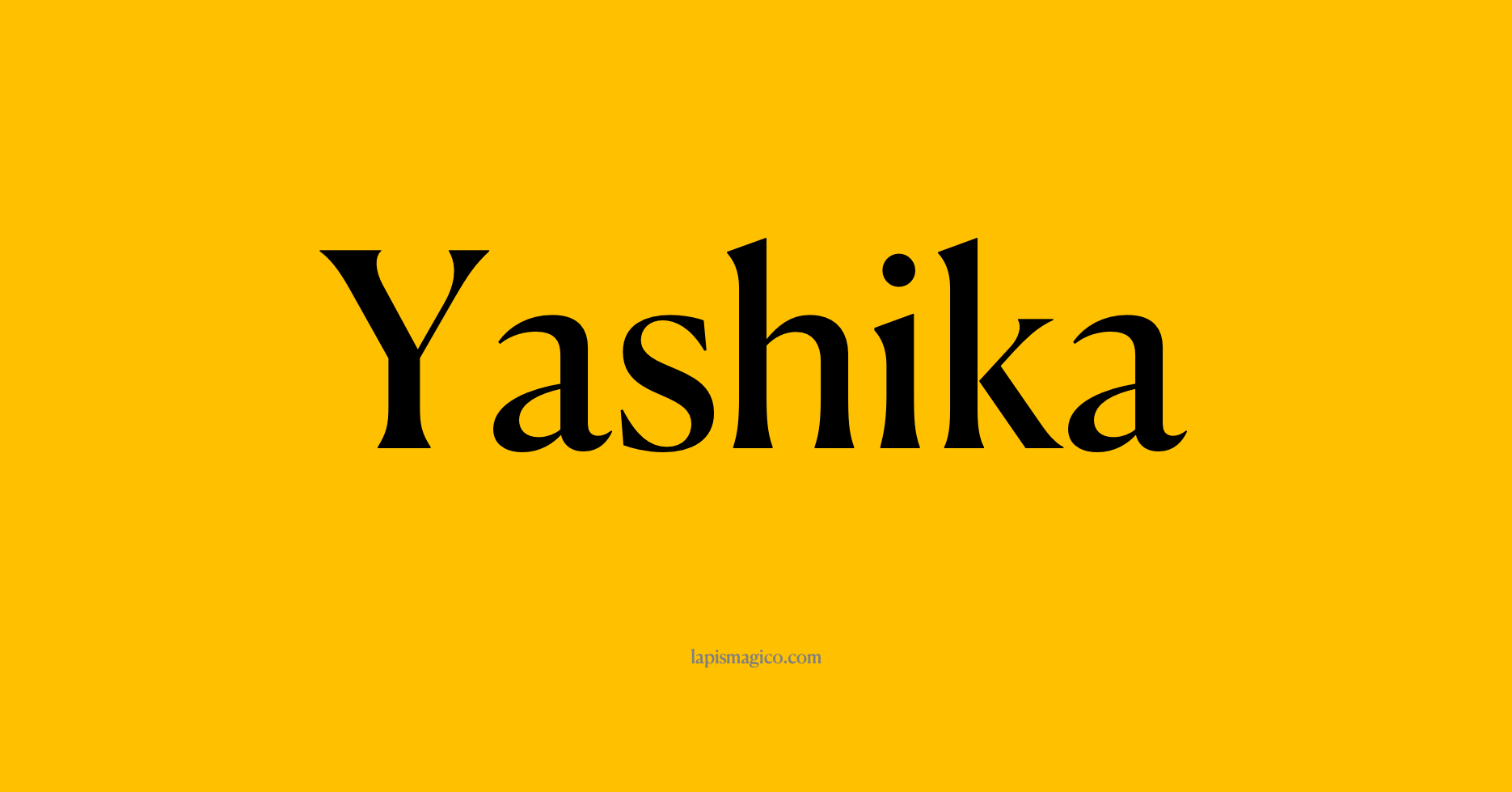 Nome Yashika, ficha divertida com pontilhado para crianças