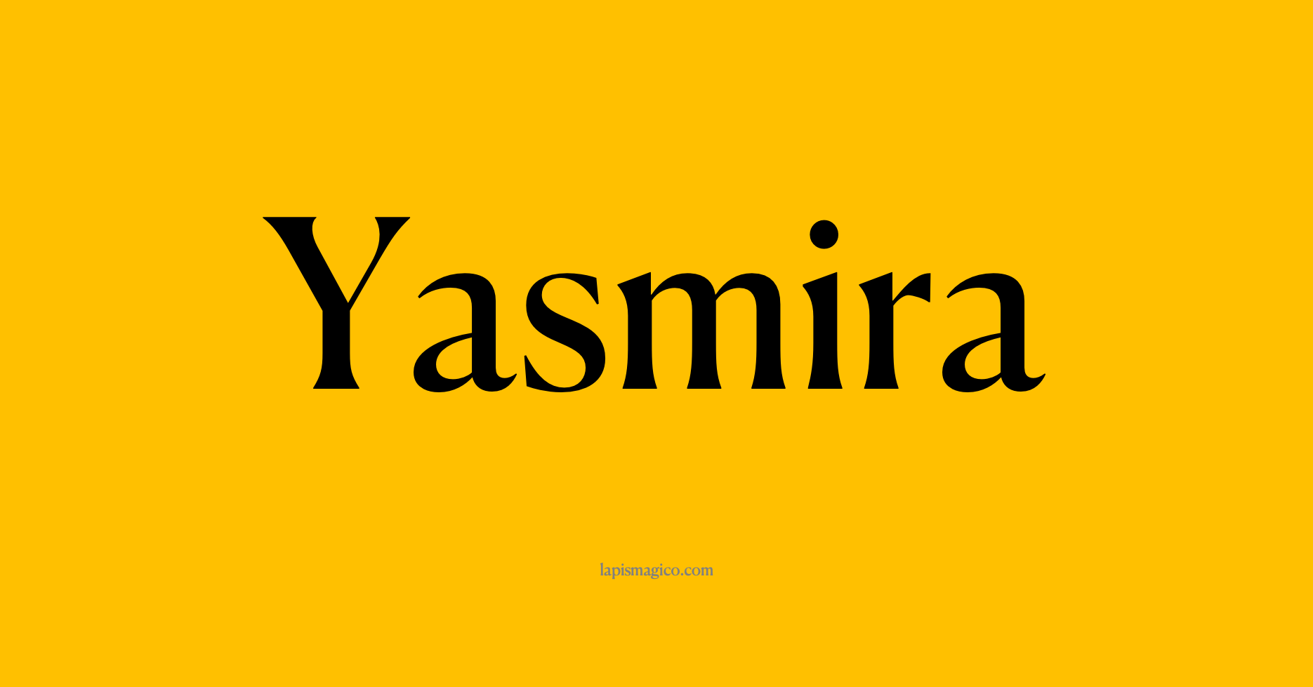 Nome Yasmira, ficha divertida com pontilhado para crianças