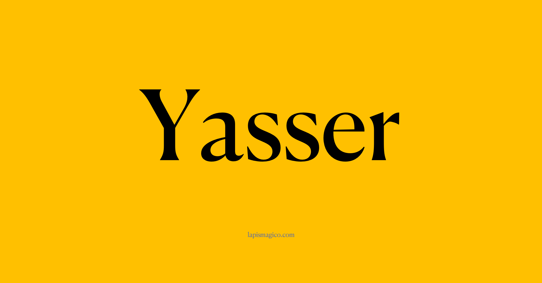 Nome Yasser, ficha divertida com pontilhado para crianças