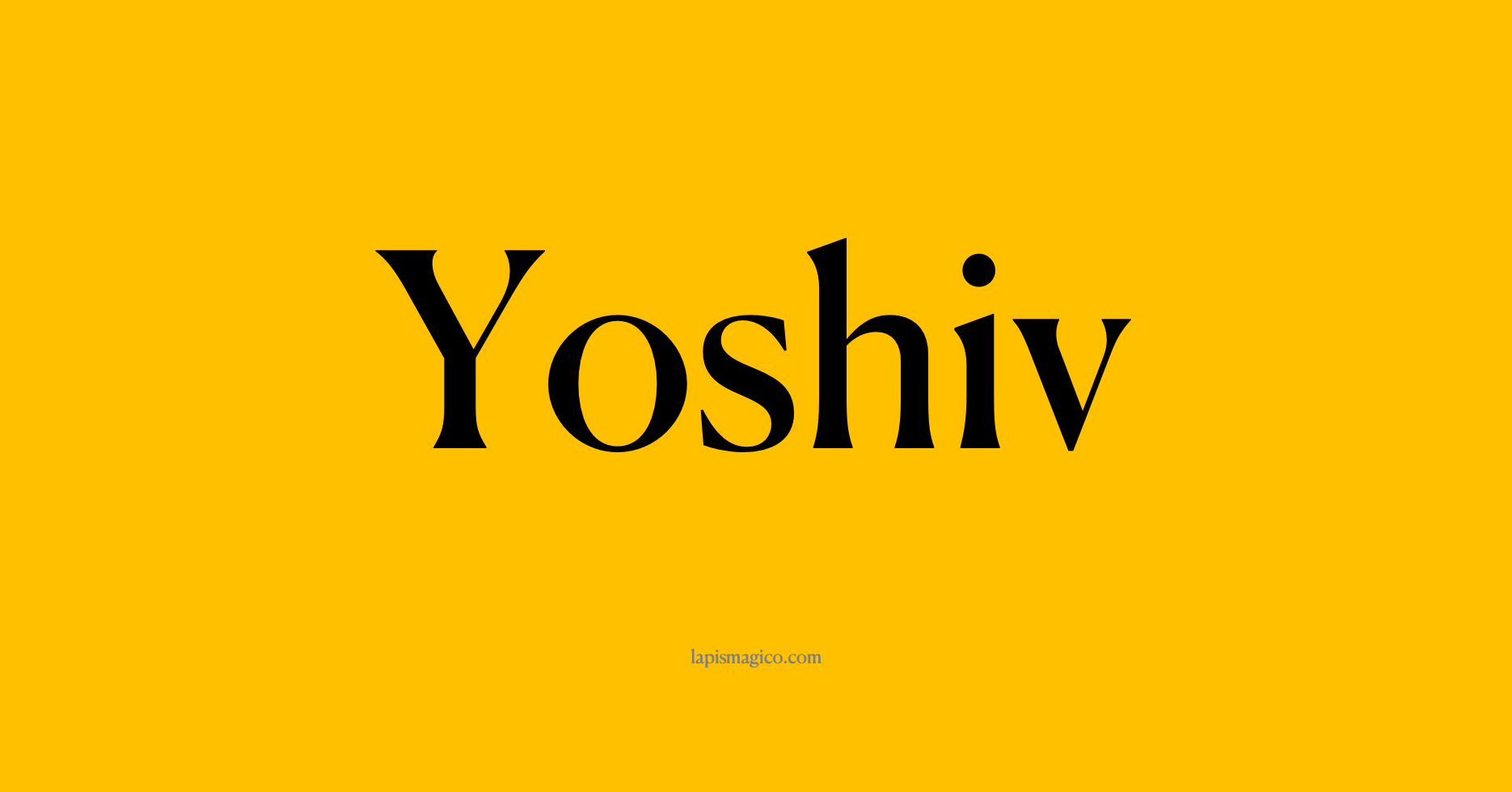 Nome Yoshiv, ficha divertida com pontilhado para crianças