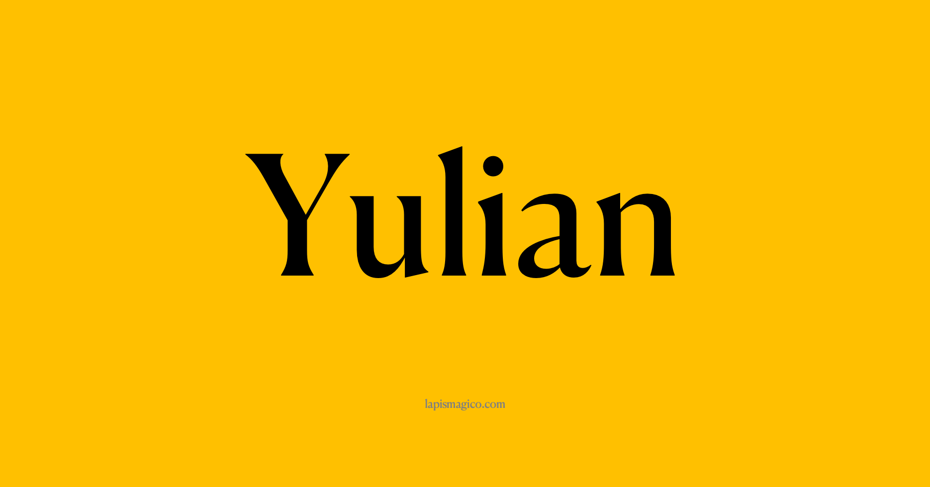 Nome Yulian, ficha divertida com pontilhado para crianças