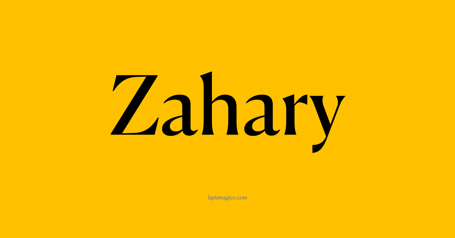 Nome Zahary, ficha divertida com pontilhado para crianças