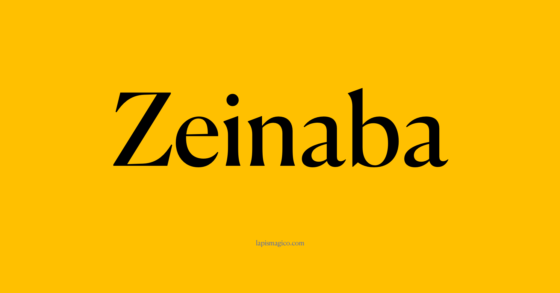Nome Zeinaba, ficha divertida com pontilhado para crianças
