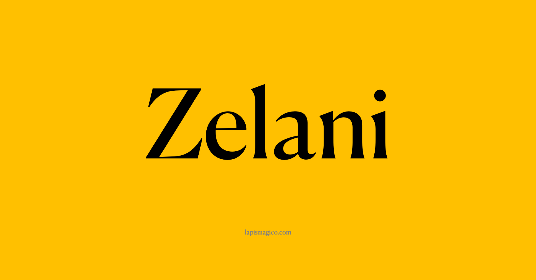 Nome Zelani, ficha divertida com pontilhado para crianças